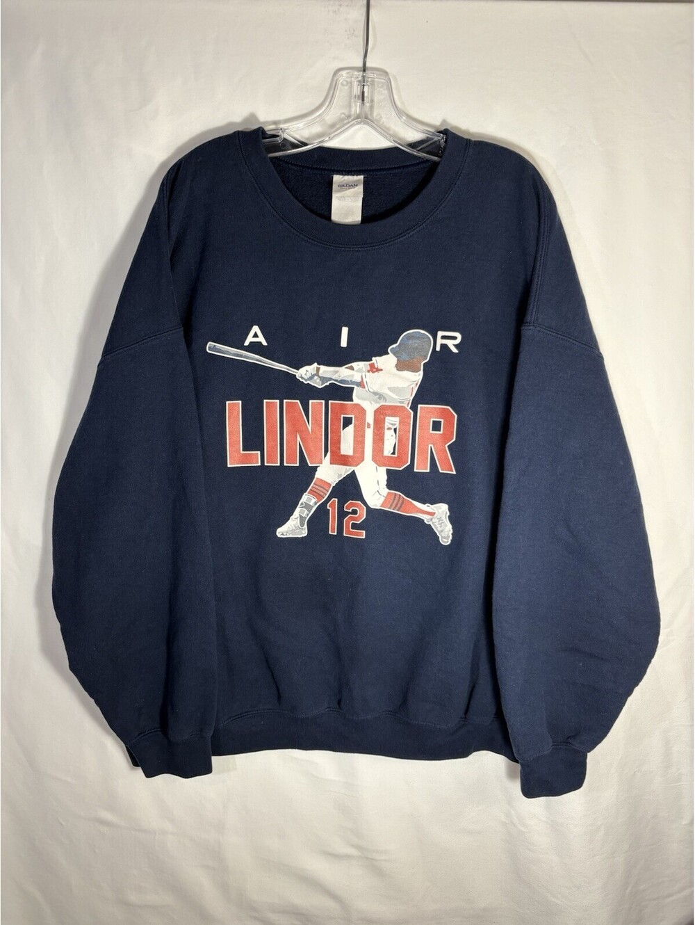 2016 Francisco Lindor Air Lindor #12 Cleveland Indians Sweatshirt Gildan XL